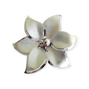 Trillium Handmade Sterling Silver Brooch Pin Vintage Canadian 1957 Andrew Fussel